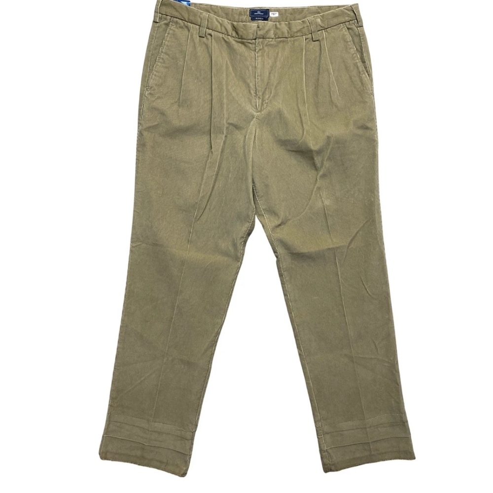 Dockers Corduroy Pants Mens W40 L32 Khaki True Cord Relaxed Fit Pleated